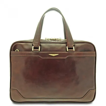 Zdjęcie Elitarna włoska teczka unisex ze skóry - Giudi