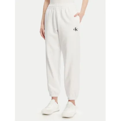 Zdjęcie Calvin Klein Jeans Spodnie dresowe Monologo LV047B235G Biały Regular Fit