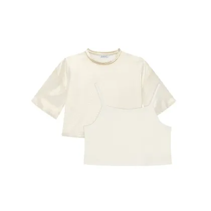 Zdjęcie Mayoral Bluzka 6149 Beżowy Regular Fit