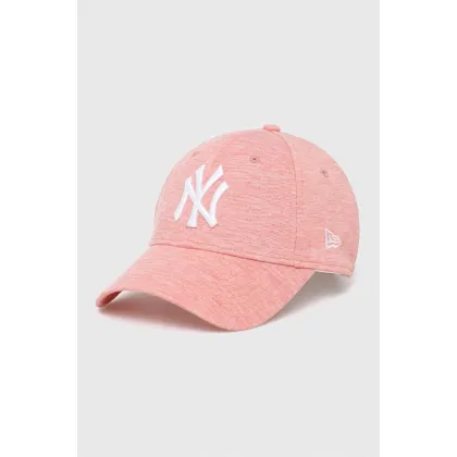 Zdjęcie New Era czapka z daszkiem kolor różowy z aplikacją NEW YORK YANKEES