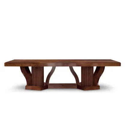 Picture A table made of natural wood for classic and modern spaces - Mascheroni