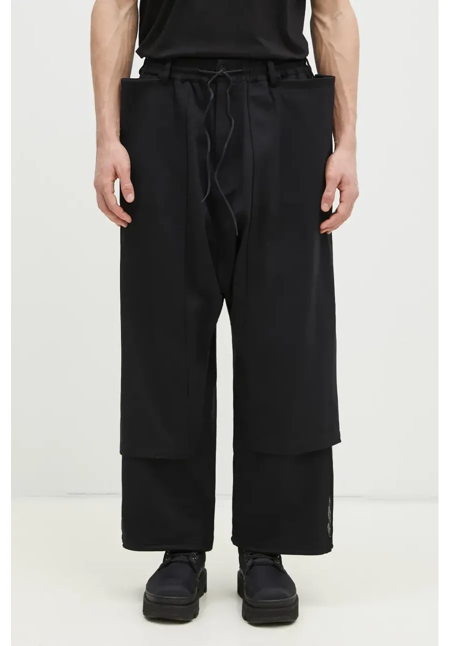 obrazek 1 Y-3 spodnie Mesh Stripes Track Pant męskie kolor czarny proste JN4990
