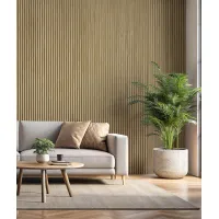 Zdjęcie 275x12,3x1,6 cm LD Lamel ryflowany (dąb europejski) - Panel ścienny i sufitowy 3D