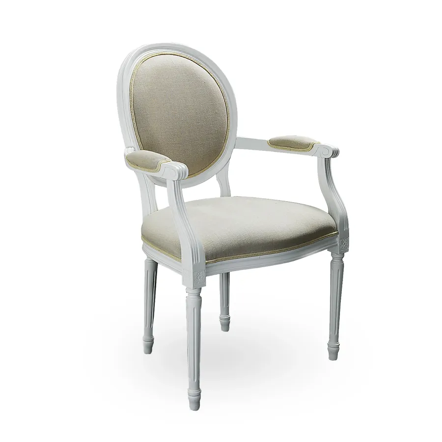 obrazek 1 Wygodne włoskie krzesło z podłokietnikami H.96xL.61xP.60 cm