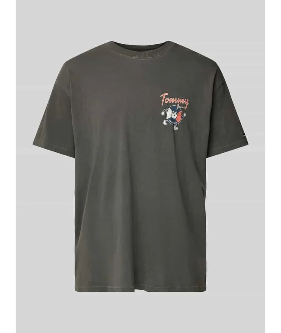 obrazek 1 T-shirt o kroju relaxed fit z wyhaftowanym logo model ‘NOVELTY’