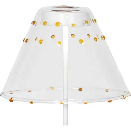 Zdjęcie Szklany abażur do lampy Swap w małe żółte kropki