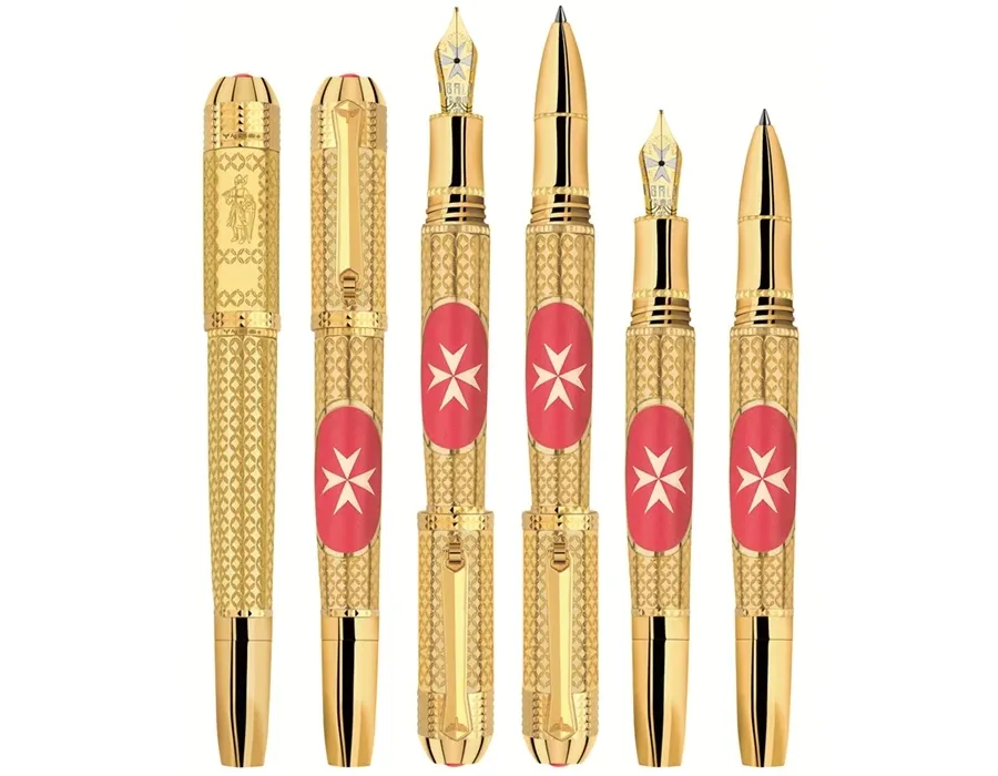 picture 2 Fountain Pen Tibaldi Sovereign Military Order of Malta Limited Edition 18k Solid Gold