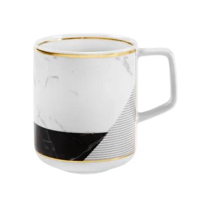 Zdjęcie Porcelanowy kubek Carrara inspirowany karraryjskim marmurem - 4 sztuki - Vista Alegre