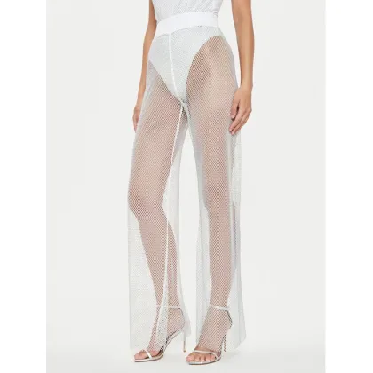 Zdjęcie Guess Spodnie materiałowe E4YB00 KCDW0 Biały Relaxed Fit