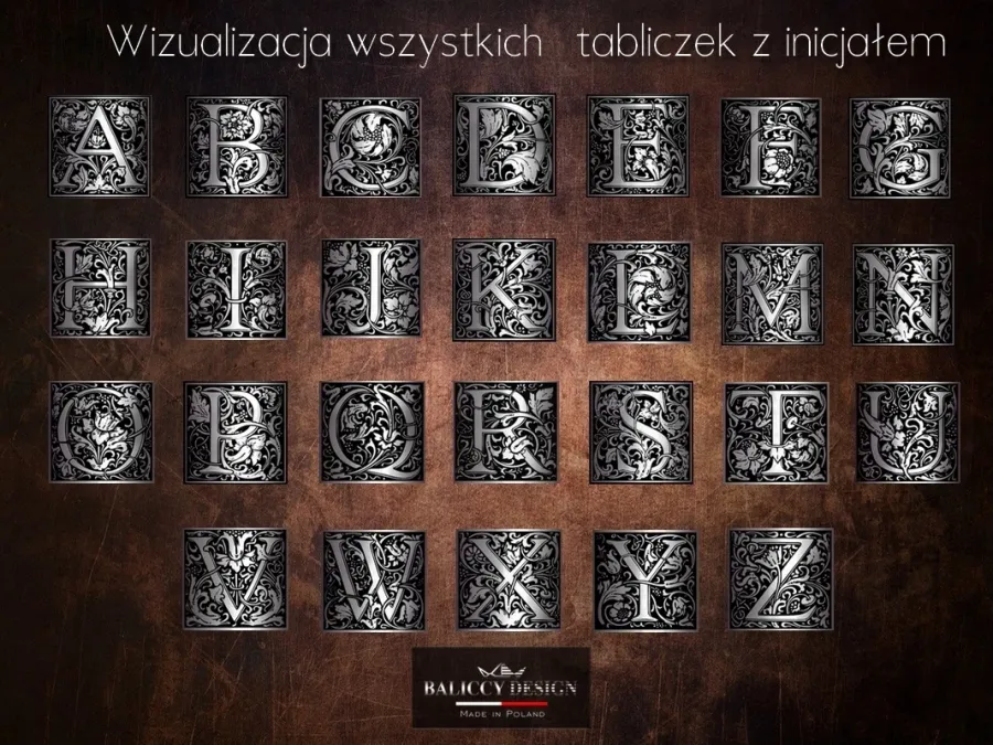 obrazek 6 Kieliszki do wódki z inicjałem - luksusowy prezent