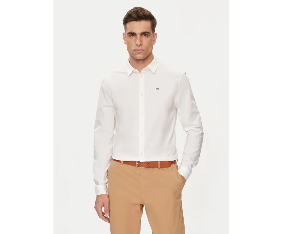 obrazek 1 Tommy Jeans Koszula DM0DM04405 Biały Slim Fit