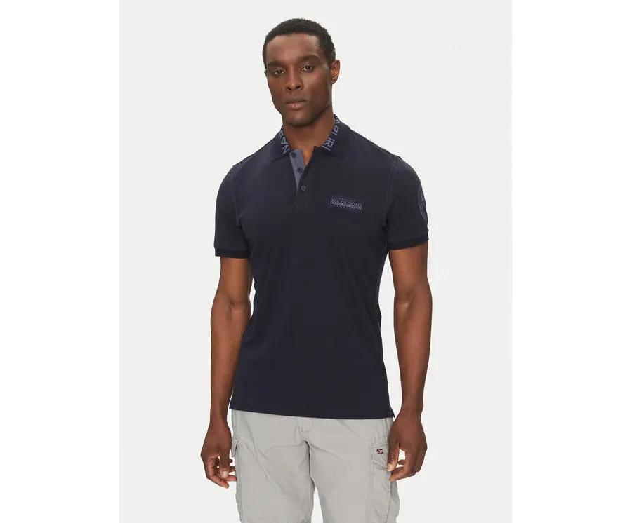obrazek 1 Napapijri Polo E-Amundsen NP0A4IN9 Granatowy Regular Fit