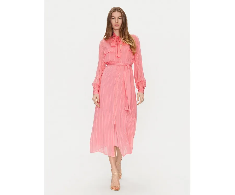 obrazek 1 TWINSET Sukienka koszulowa 251TP2260 Pomarańczowy Loose Fit