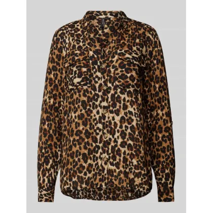 Zdjęcie Bluzka koszulowa z listwą guzikową model ‘BUMPY’