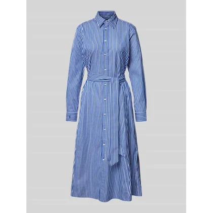 Zdjęcie Sukienka koszulowa z wiązanym paskiem