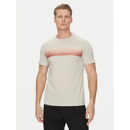 Zdjęcie Calvin Klein T-Shirt Linear Ombre K10K114163 Szary Regular Fit