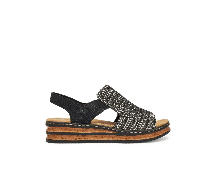 obrazek 1 Rieker Sandały 62971-00 Czarny