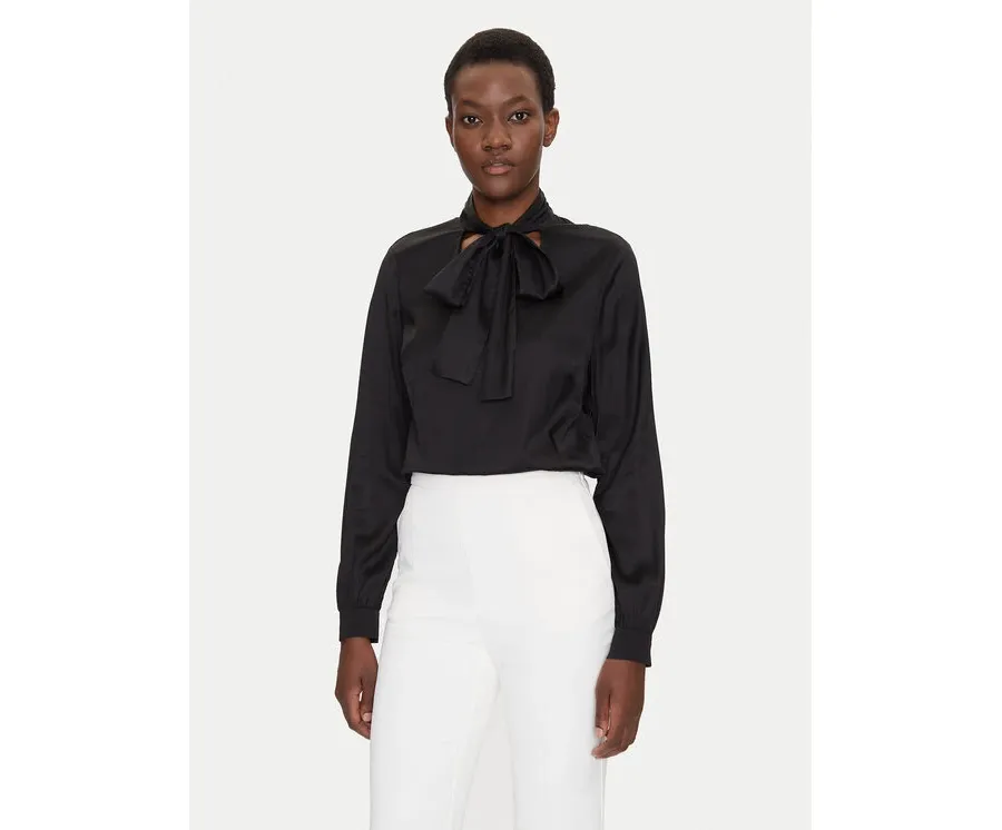 obrazek 1 Fracomina Bluzka FS25ST1001W73201 Czarny Regular Fit