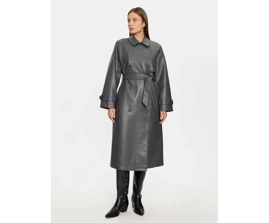 obrazek 1 Vero Moda Trencz Amalie 10300822 Szary Regular Fit