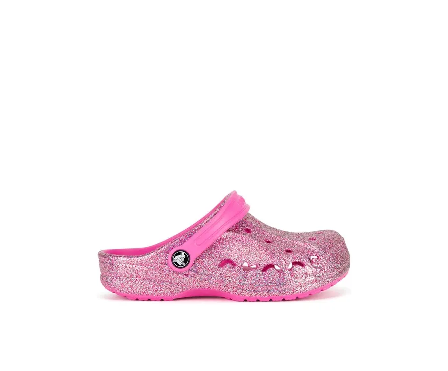 obrazek 1 Crocs Klapki BAYA GLITTER CLOG T 207014-7AA Różowy