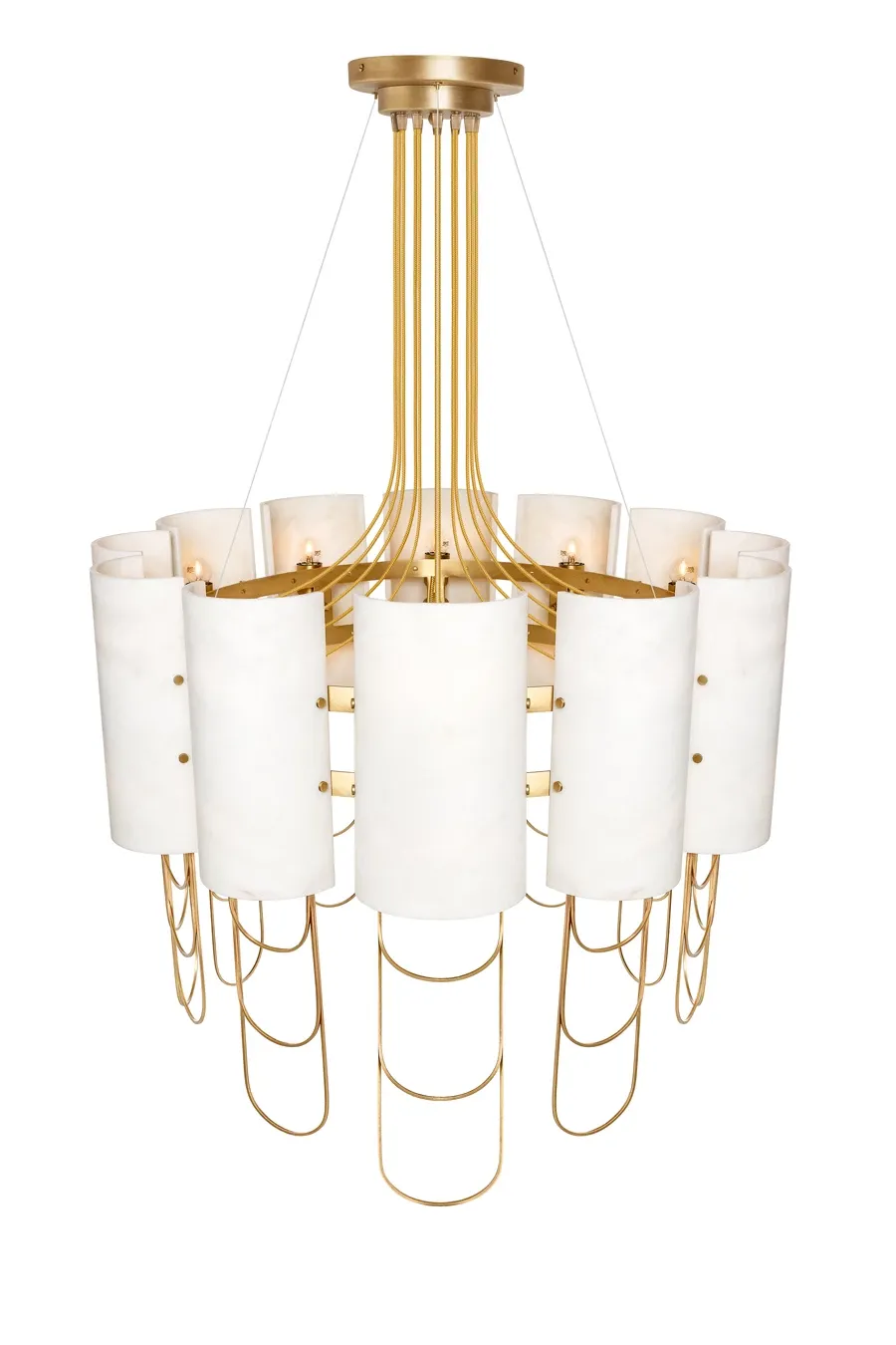 obrazek 3 Lampa wisząca wykonana z marmuru i szczotkowanego mosiądzu - Ginger & Jagger