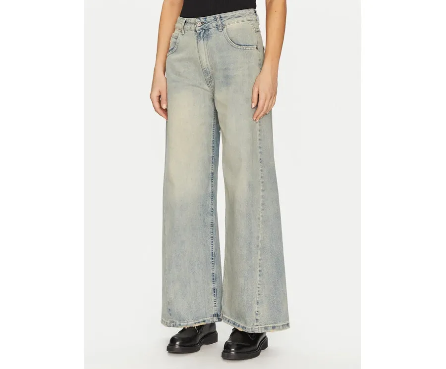 obrazek 1 ViCOLO Jeansy DD5122 Niebieski Wide Leg