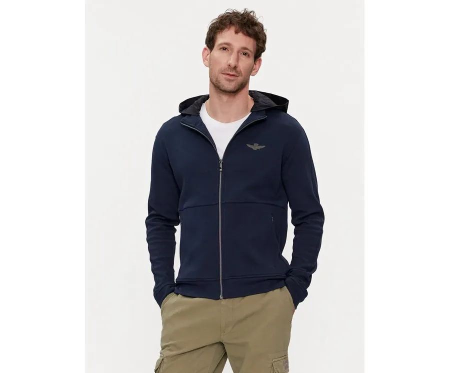 obrazek 1 Aeronautica Militare Bluza 241FE1867P329 Granatowy Regular Fit