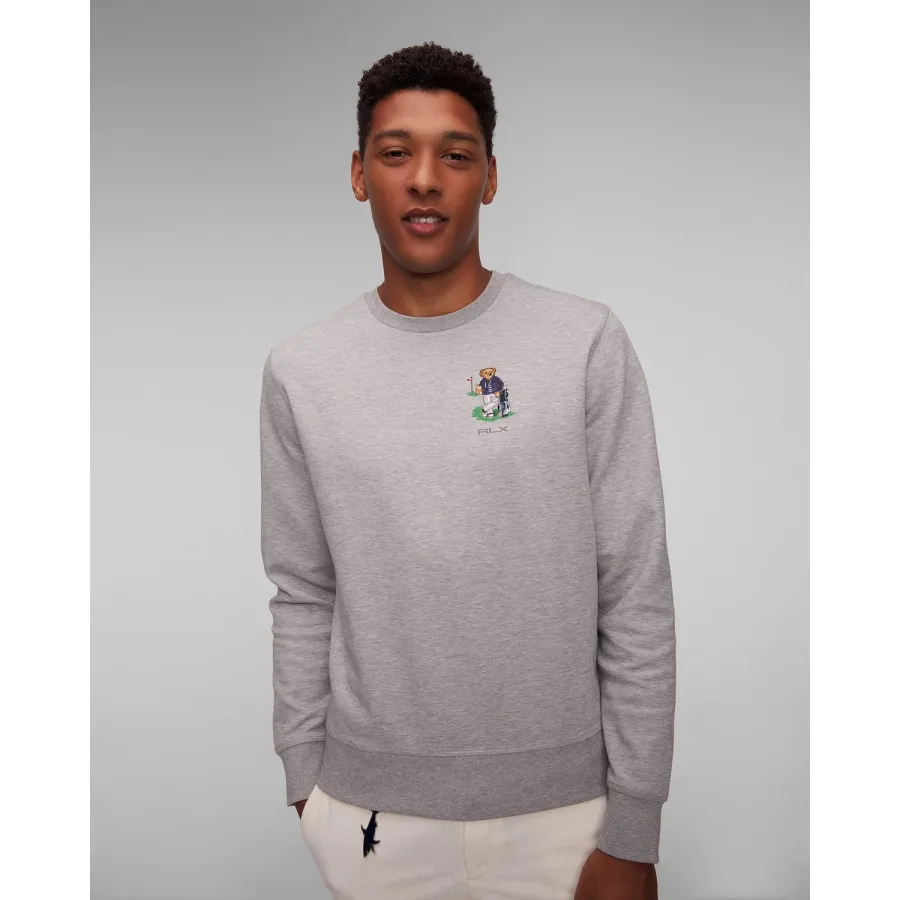 obrazek 1 Szara Bluza Męska Ralph Lauren Rlx Golf Knit-sweatshirt RLX Ralph Lauren