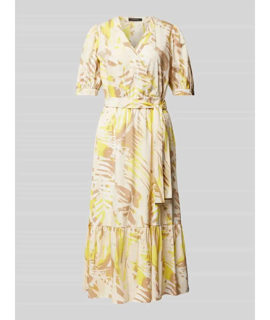 obrazek 1 Sukienka midi ze wzorem na całej powierzchni