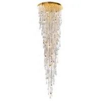 Picture Beautiful ceiling chandelier with Murano glass drops - Il Paralume Marina