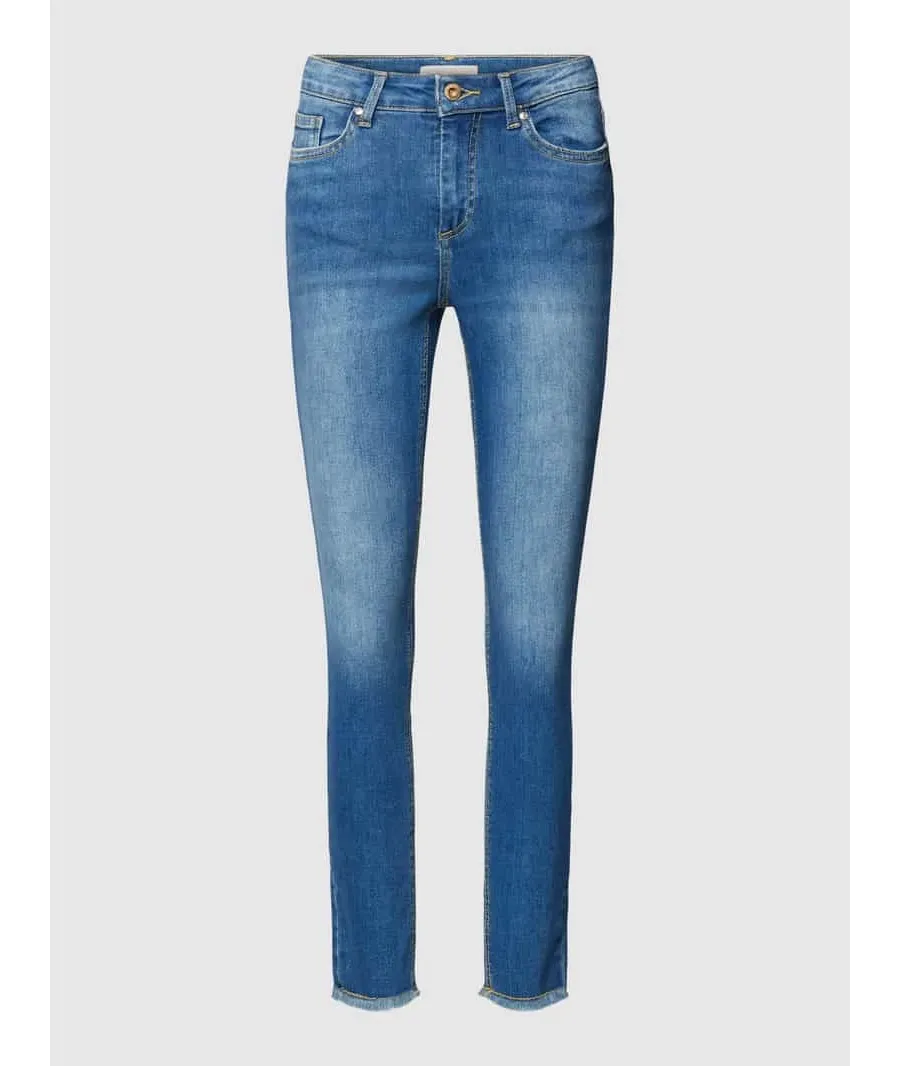 obrazek 1 Jeansy o kroju skinny fit z frędzlami model ‘BLUSH’