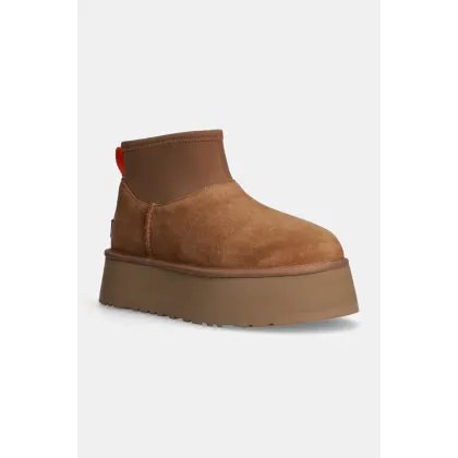 Zdjęcie UGG śniegowce zamszowe Classic Mini Dipper kolor brązowy 1168170-CHE