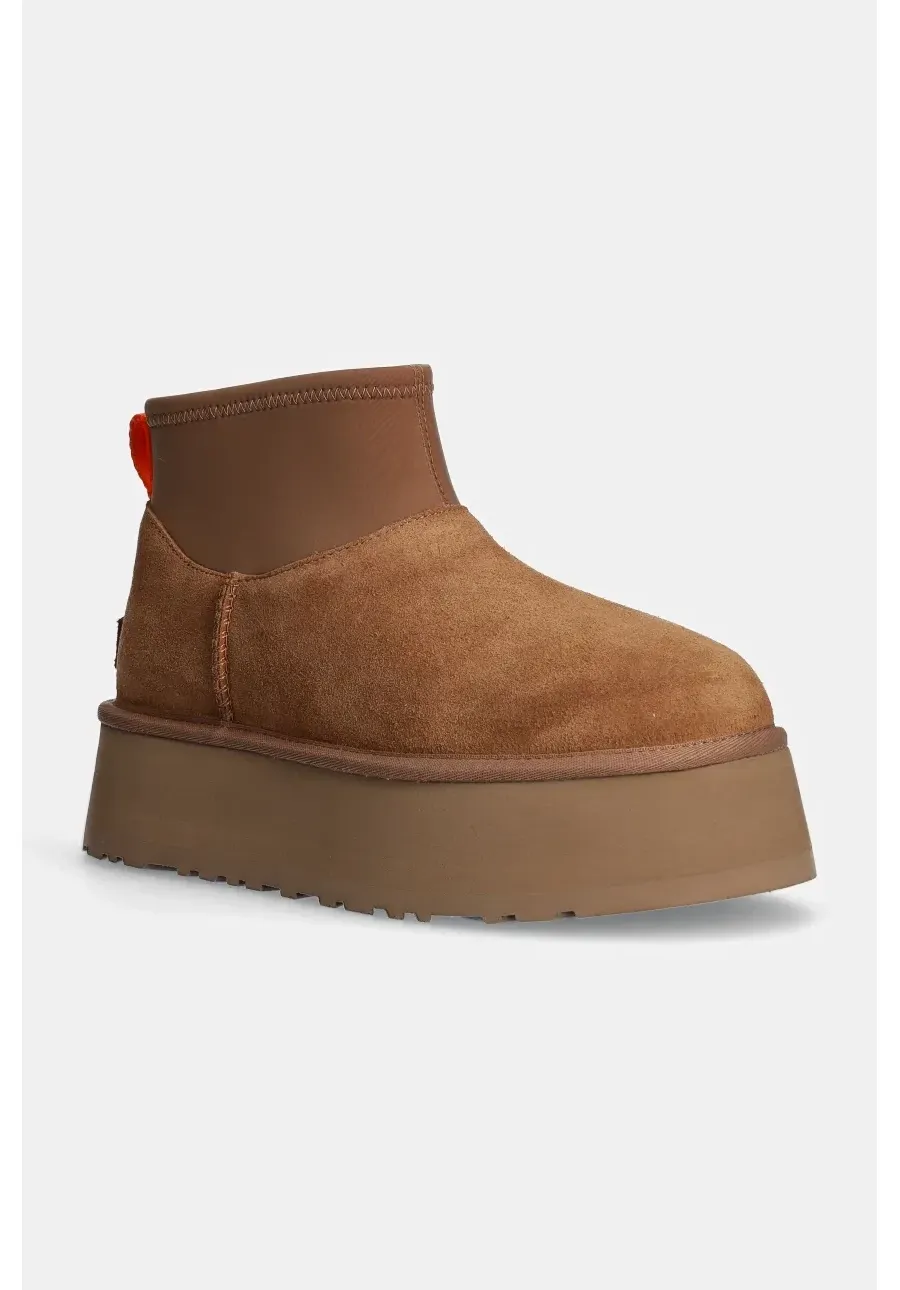 obrazek 1 UGG śniegowce zamszowe Classic Mini Dipper kolor brązowy 1168170-CHE