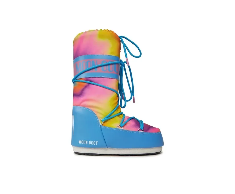 obrazek 1 Moon Boot Śniegowce Tie Dye 14028400001 S Niebieski
