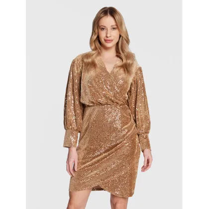 Zdjęcie Closet London Sukienka koktajlowa JD875 Brązowy Regular Fit