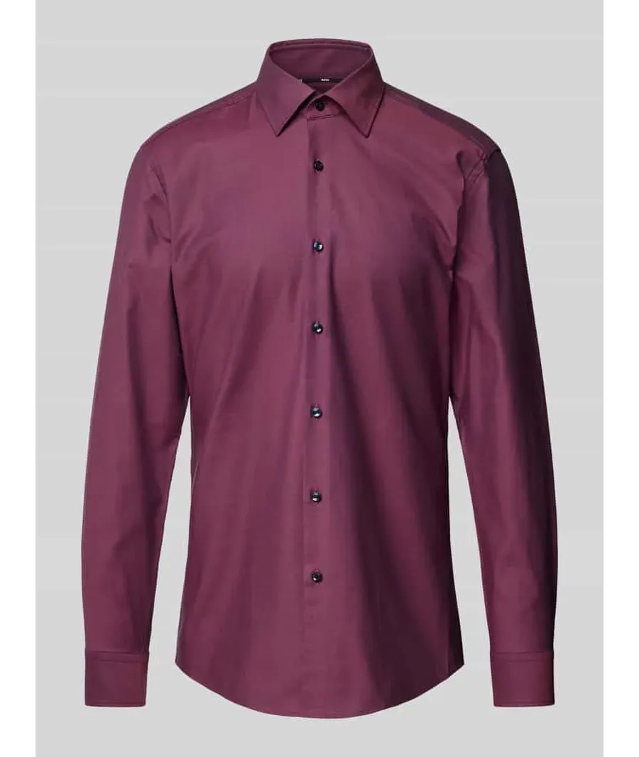 obrazek 1 Koszula biznesowa o kroju slim fit z kołnierzykiem typu kent model ‘Hank’