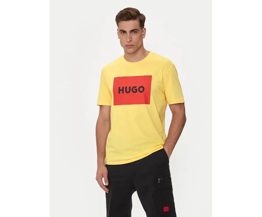 obrazek 1 Hugo T-Shirt Dulive222 50467952 Żółty Regular Fit HUGO