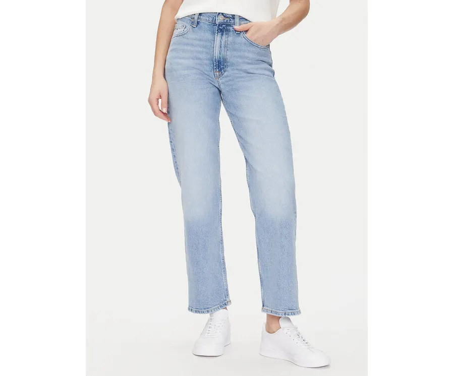 obrazek 1 Tommy Jeans Jeansy Layla Hr Slim Str Bi0112 Co DW0DW20643 Niebieski Regular Fit