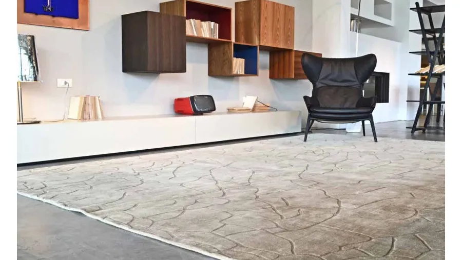 obrazek 2 Abstrakcyjny kremowy dywan z wełny - Sartori Rugs