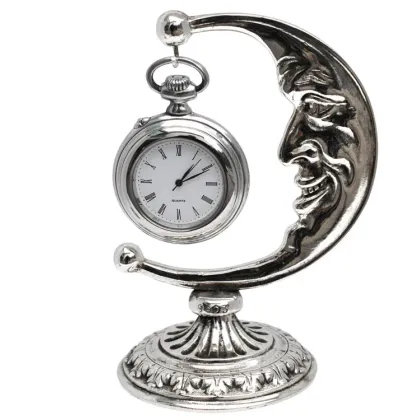 Picture Original desk decoration - moon with clock