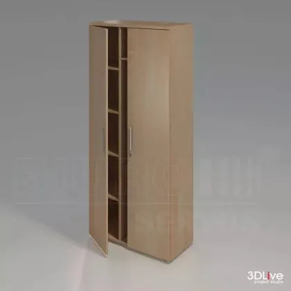 Zdjęcie Elegancka Szafa aktowo-ubraniowa o wymiarach 80/39/183 - Biuro Serwis