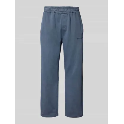 Zdjęcie Spodnie dresowe z szeroką nogawką i wyhaftowanym logo