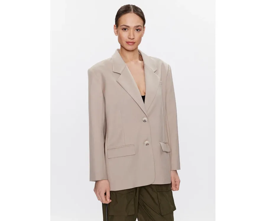 obrazek 1 Gestuz Marynarka Paulagz 10907014 Beżowy Oversize