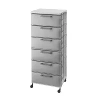 Picture Tall chest of drawers on wheels