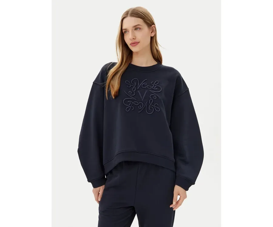 obrazek 1 ViCOLO Bluza RD0178 Granatowy Reglan Fit