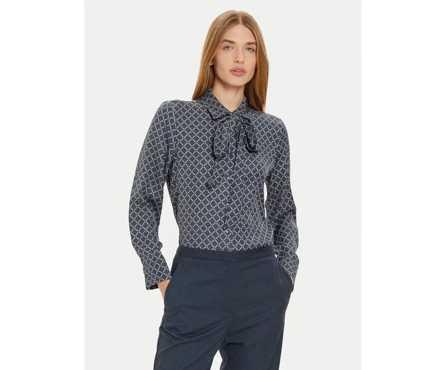 obrazek 1 Tommy Hilfiger Bluzka Diamond WW0WW43060 Granatowy Regular Fit