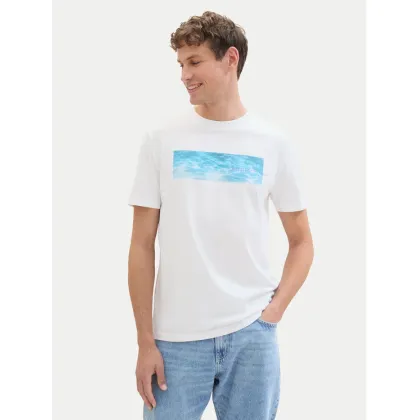 Zdjęcie Tom Tailor Denim T-Shirt 1042045 Biały Regular Fit