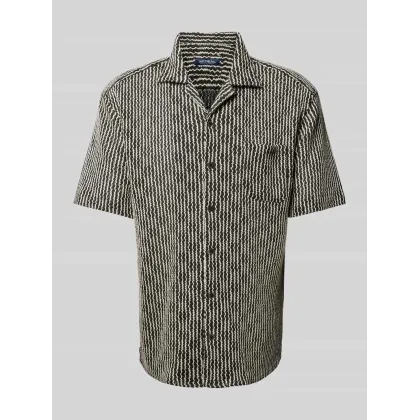 Zdjęcie Koszula casualowa o kroju tailored fit z kołnierzem z połami model ‘ZEUS’