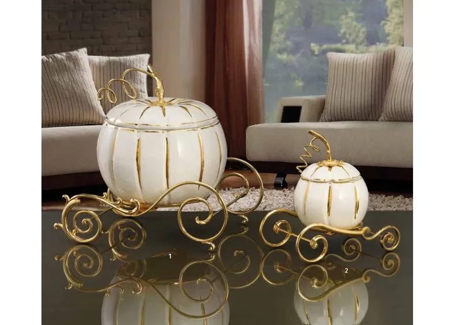 obrazek 1 Niepowtarzalna dekoracja w kształcie porcelanowej dyni