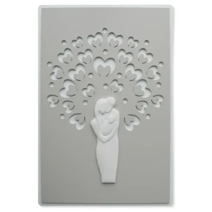 Picture Original decorative panel 40x60 cm with a representation of a family